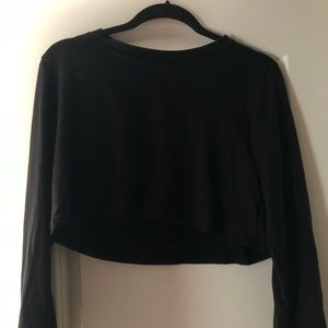 Basic long sleeve crop top